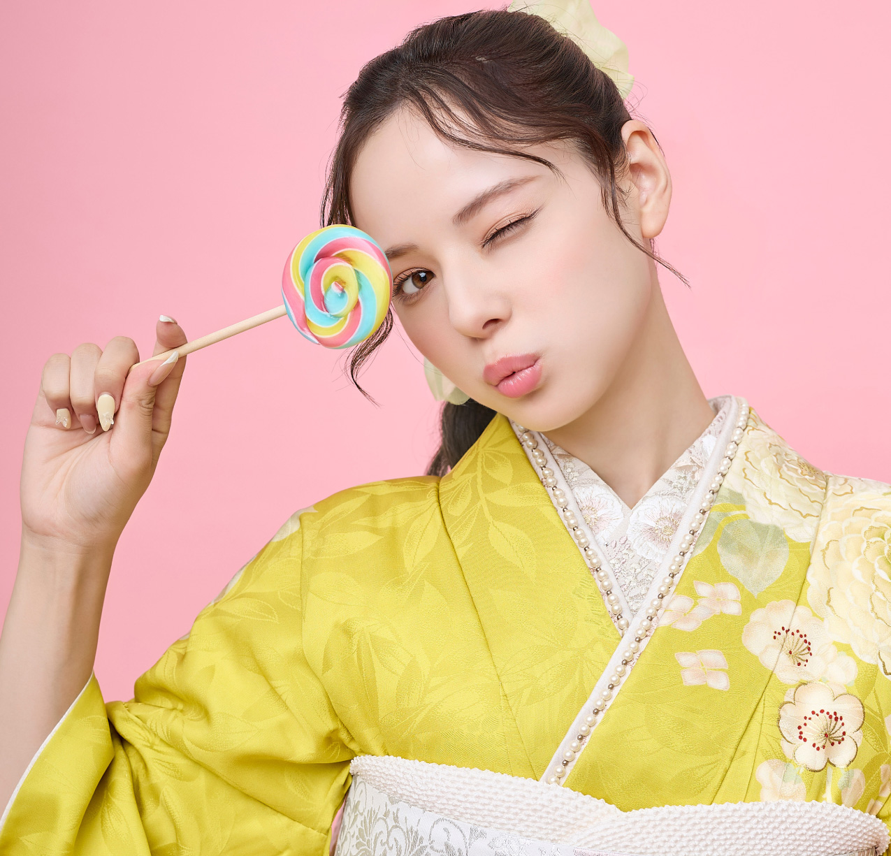 紬のたけやまの振袖コーディネート 6