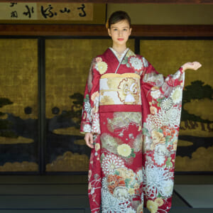 紅絹の舞|振袖レンタル FL-014