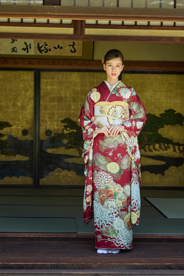 紅絹の舞｜振袖レンタル FL-014