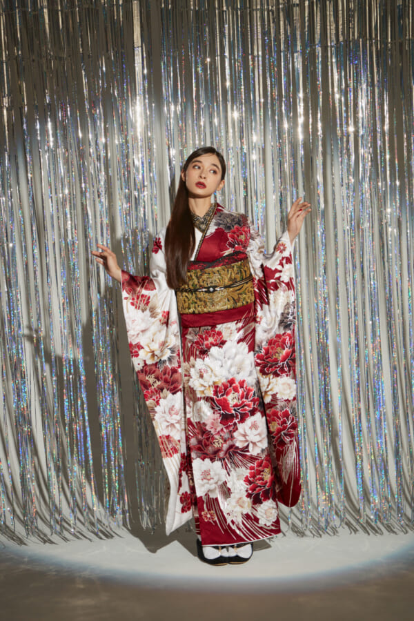 紅金の祝宴｜振袖レンタル FL-026