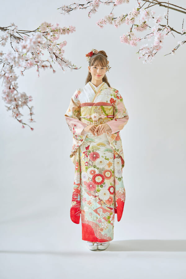 桜花爛漫|振袖レンタル FL-002