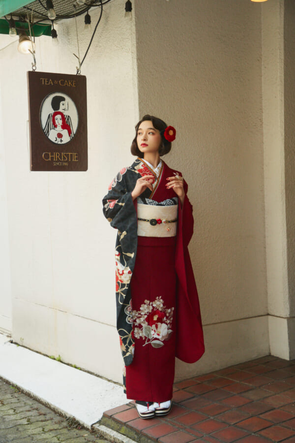 紅花の宴｜振袖レンタル FL-017