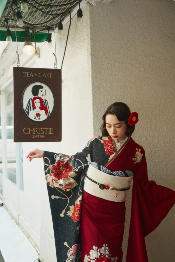 紅花の宴｜振袖レンタル FL-017