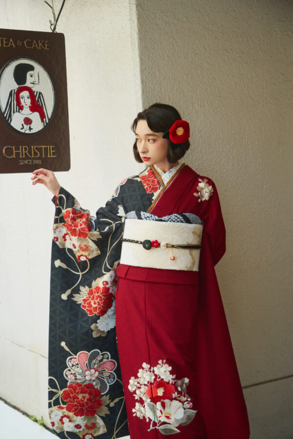 紅花の宴｜振袖レンタル FL-017