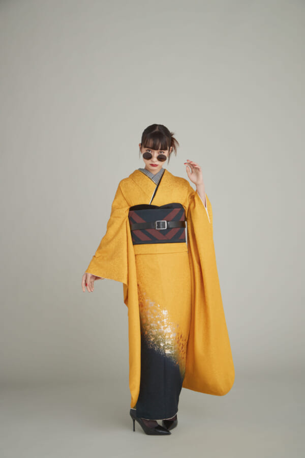 黄金の煌めき｜振袖レンタル FL-023