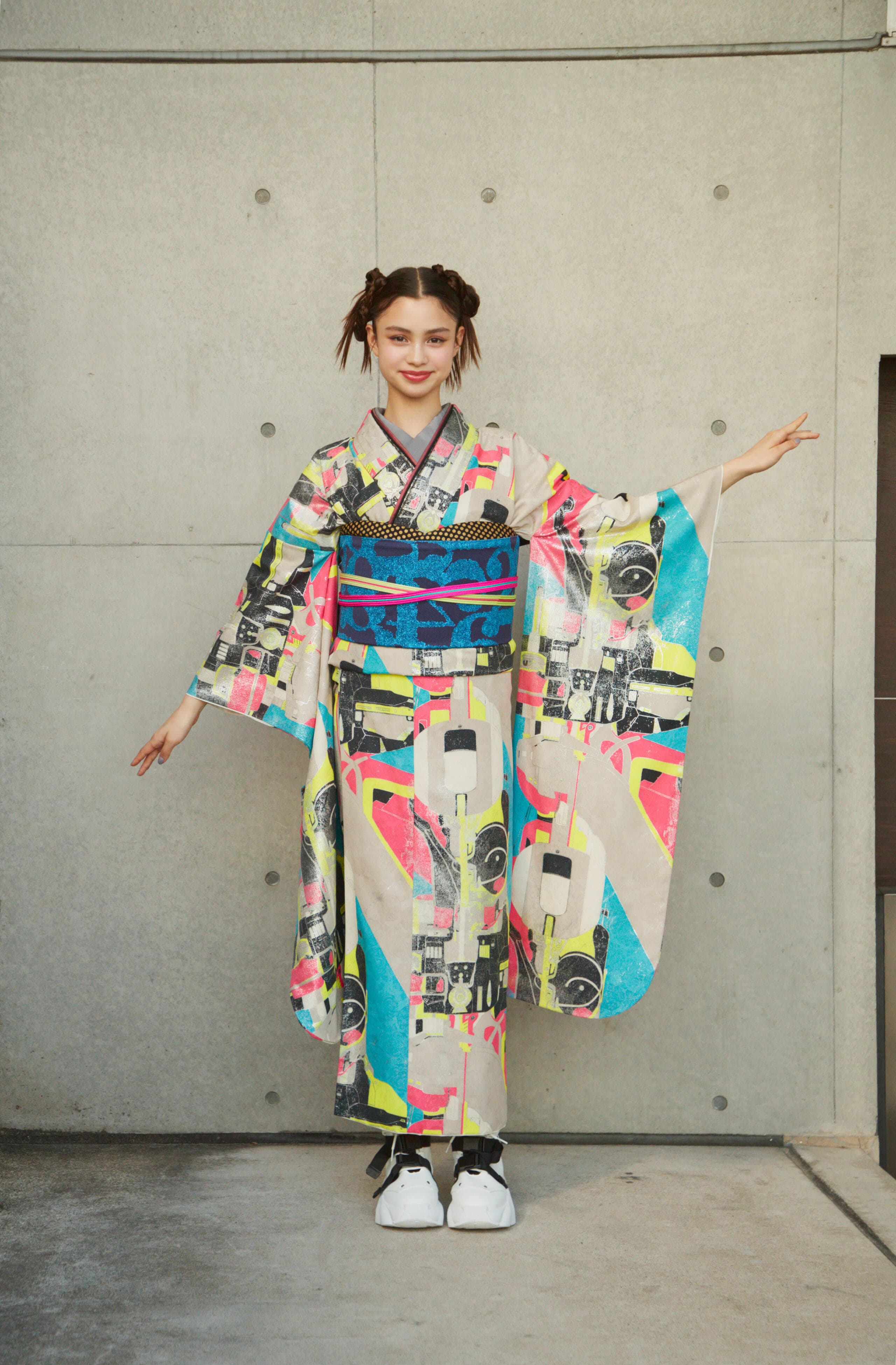 銀鼠モダン|振袖レンタル FL-028