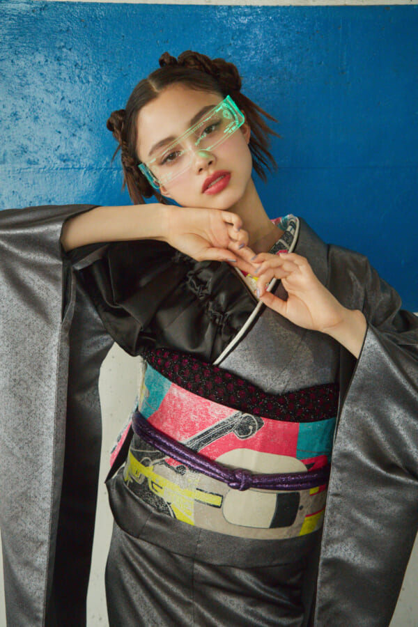 銀鼠モダン|振袖レンタル FL-028