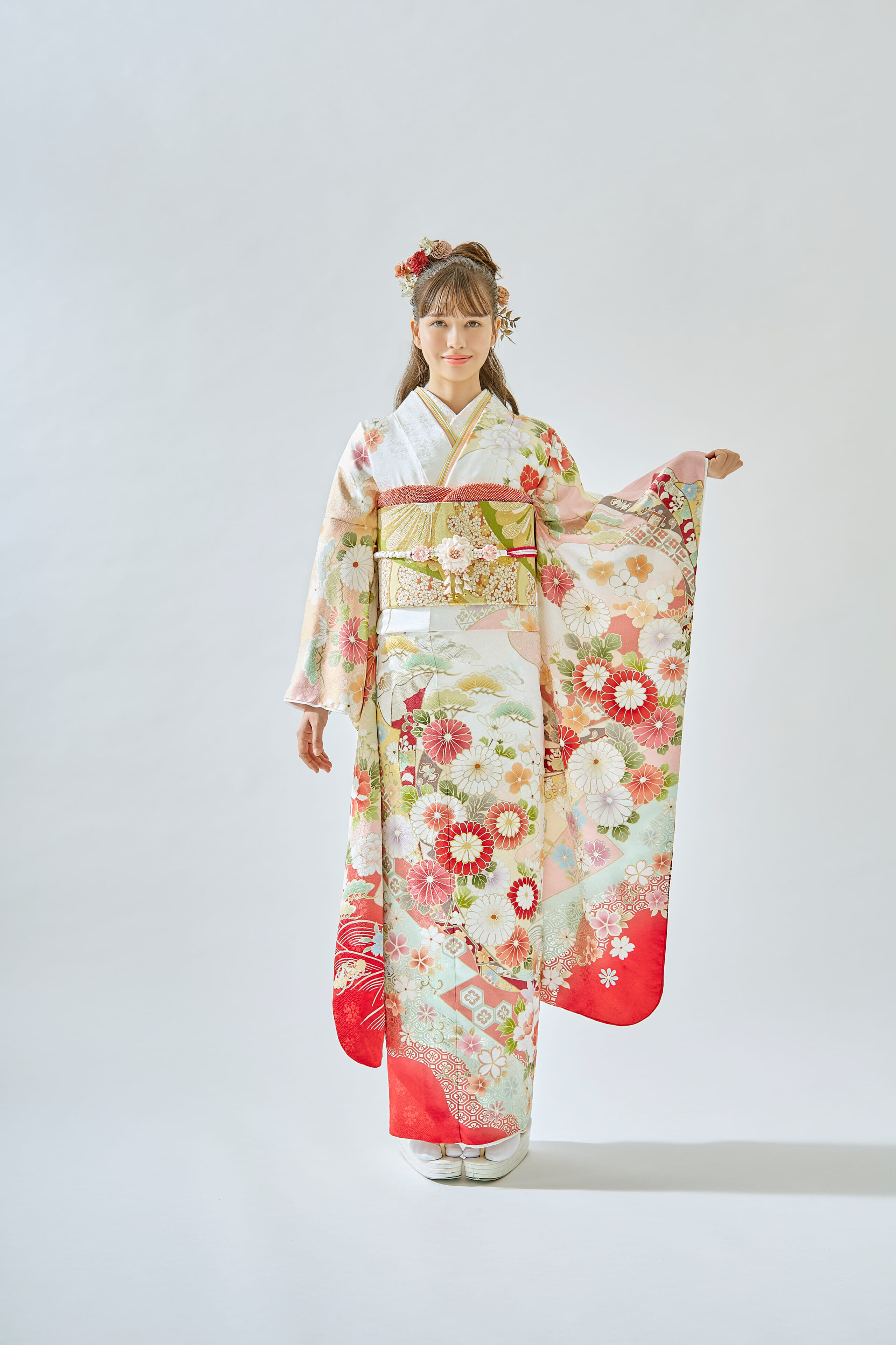 桜花爛漫|振袖レンタル FL-002