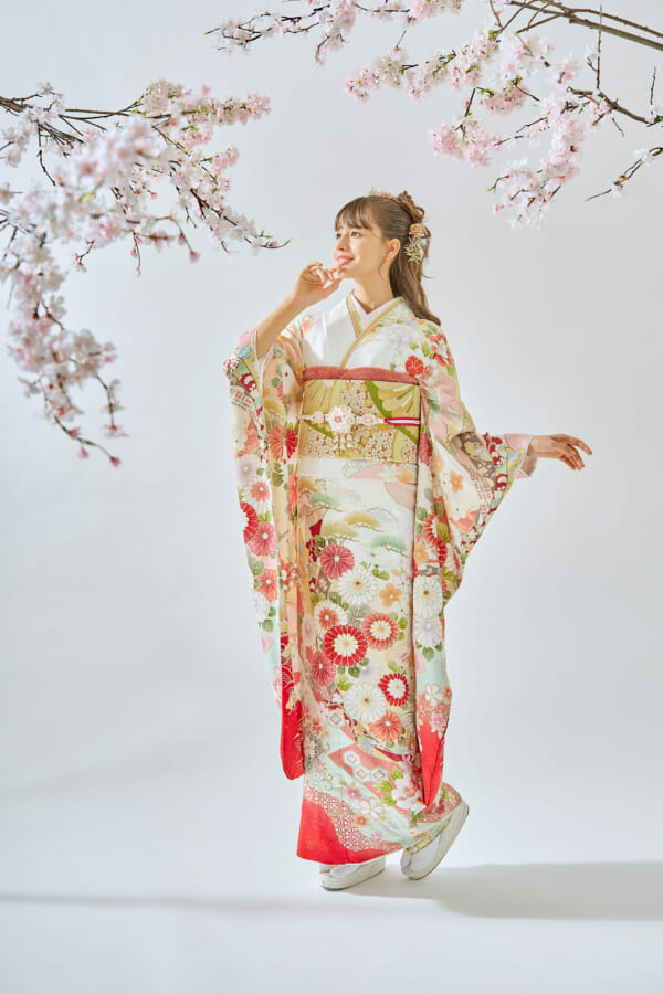 桜花爛漫|振袖レンタル FL-002