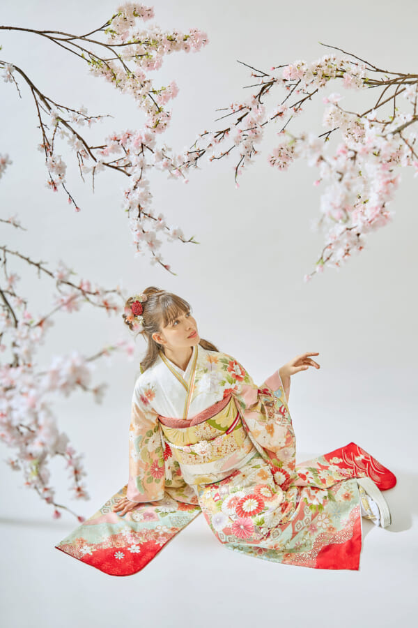桜花爛漫|振袖レンタル FL-002