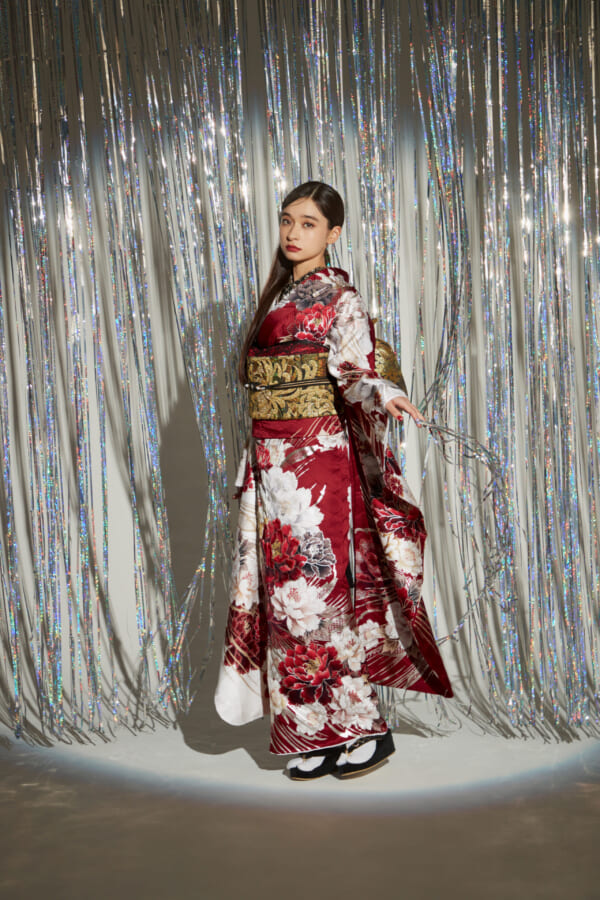 紅金の祝宴｜振袖レンタル FL-026