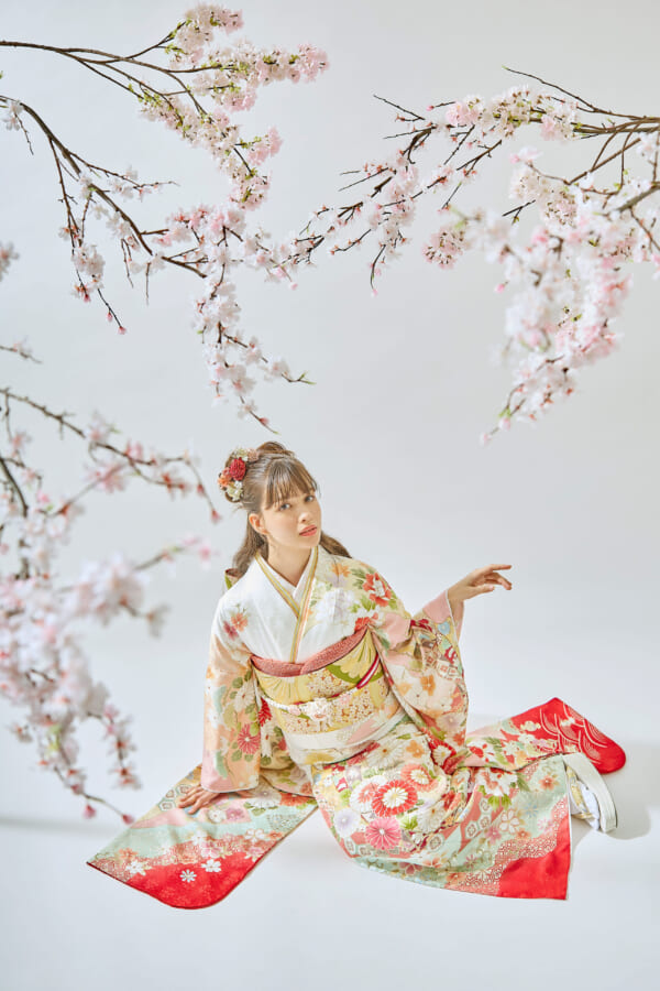 桜花爛漫|振袖レンタル FL-002